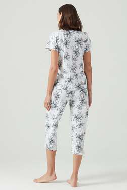 Pijama Cuore Nacional Blanco Estampado - Pijama de Mujer Blanco Estampado 4.jpg