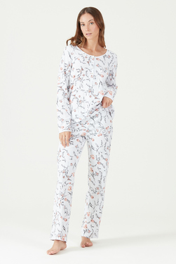 Pijama New Cuore Pantalon Largo Ivory Estampado - 37076.jpg