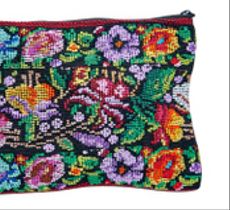 Clutch o sobre grande en textil guatemalteco 