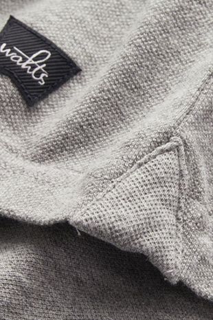 Light Marl Grey Davis Polo
