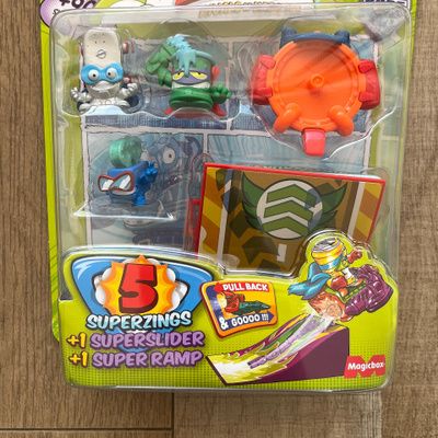 Superzings Serie 3 - Blister 5 Figuras -Figura Plateada Rad Wheels