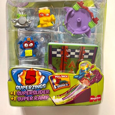 Superzings Serie 3 - Blister 5 Figuras -Figura Plateada Mad Roller