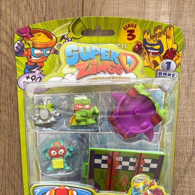 Superzings Serie 3 - Blister 5 Figuras -Figura Plateada Mad Roller