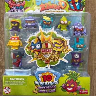 Superzings Serie 3 - Blister 10 Figuras - Alternativa 2 - Incluye Figura Dorada